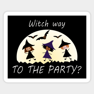 Witch Way to the Party? Sticker